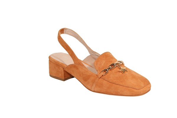 camel slingbacks