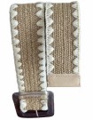 Taupe/khaki strikkbelte thumbnail