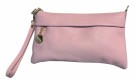 Soft pink skinn clutch thumbnail