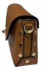 Cognac skinnveske m nagler thumbnail