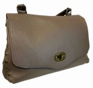 TAUPE stor skinnveske m nagler thumbnail