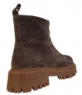 Brun nubuk boots m glidelås front RB thumbnail