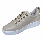 Creme skinn sneakers m stjerner thumbnail