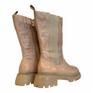 Sand skinn boots med stretch thumbnail