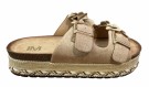 Beige sandal m matchende blomster thumbnail