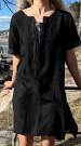 Tunika matchende paljetter, sort thumbnail