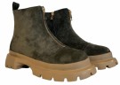 Grønn nubuk boots m glidelås front SB thumbnail
