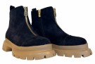Marine nubuk boots m glidelås front SB thumbnail