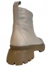Creme skinn boots m glidelås front SB thumbnail