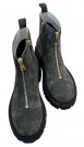 Grønn nubuk boots m glidelås front RS thumbnail