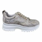 Lett mønstret skinn sneakers thumbnail