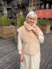 Creme vendbar vest m 