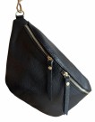 Sort skinn bumbag m GULL thumbnail