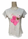 T-skjorte m BALLONGER, rosa thumbnail