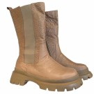 Sand skinn boots med stretch thumbnail