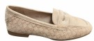 Beige mokkasin i stoff thumbnail