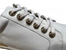 Hvite sneakers med gull stripe thumbnail