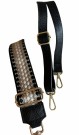 Sort skinn bumbag m GULL thumbnail