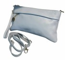 Ice blue skinn clutch thumbnail