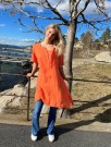 Tunika matchende paljetter, orange thumbnail