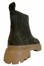 Grønn nubuk boots m glidelås front SB thumbnail