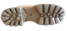 Creme skinn boots m glidelås front SB thumbnail