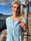 Tunika matchende paljetter, lyseblå thumbnail
