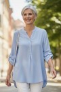Lyseblå viskosebluse thumbnail