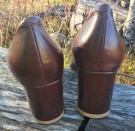 Mørk brun pumps 6 cm thumbnail