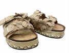 Beige sandal m matchende blomster thumbnail