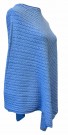 Blå poncho, smale fletter thumbnail