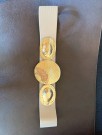 Beige strikkbelte thumbnail