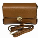 Cognac skinnveske m nagler thumbnail