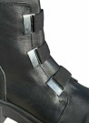 Sort skinn skolett m stretch i front thumbnail