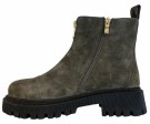 Grønn nubuk boots m glidelås front RS thumbnail