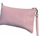 Soft pink skinn clutch thumbnail