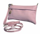 Soft pink skinn clutch thumbnail