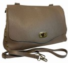 TAUPE stor skinnveske m nagler thumbnail