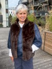 Brun vendbar vest m 