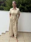 Creme kjole m broderier thumbnail
