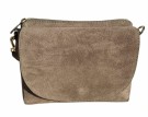 Taupe brun semsket skinnveske thumbnail