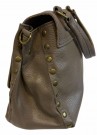 TAUPE stor skinnveske m nagler thumbnail