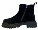 Sort nubuk boots m glidelås front RS thumbnail