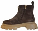 Brun nubuk boots m glidelås front SB thumbnail
