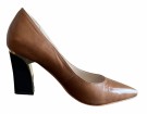 Cognac pumps med gull thumbnail