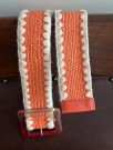 Orange strikkbelte thumbnail