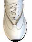 Hvit sneakers m glitrebånd thumbnail
