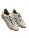 Hvitt glitterskinn sneakers thumbnail