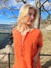 Tunika matchende paljetter, orange thumbnail