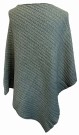 Grønn poncho, smale fletter thumbnail